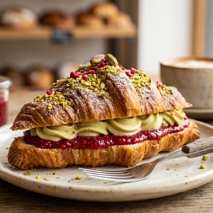 Pistachio Raspberry Croissant
